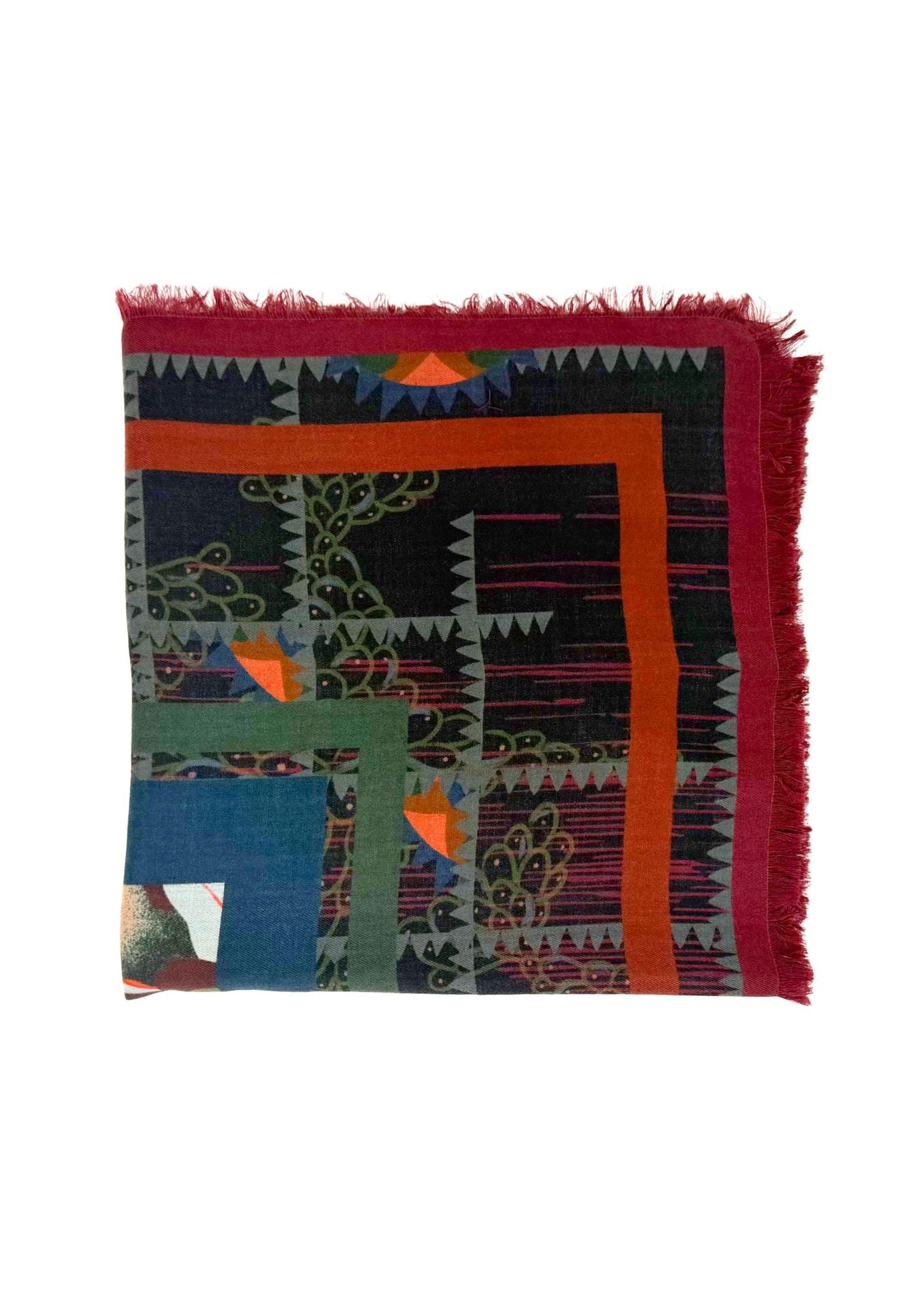 Franco Ferrari Scarf Magarw/Sw Cm 135X135 Sf - Vermillion