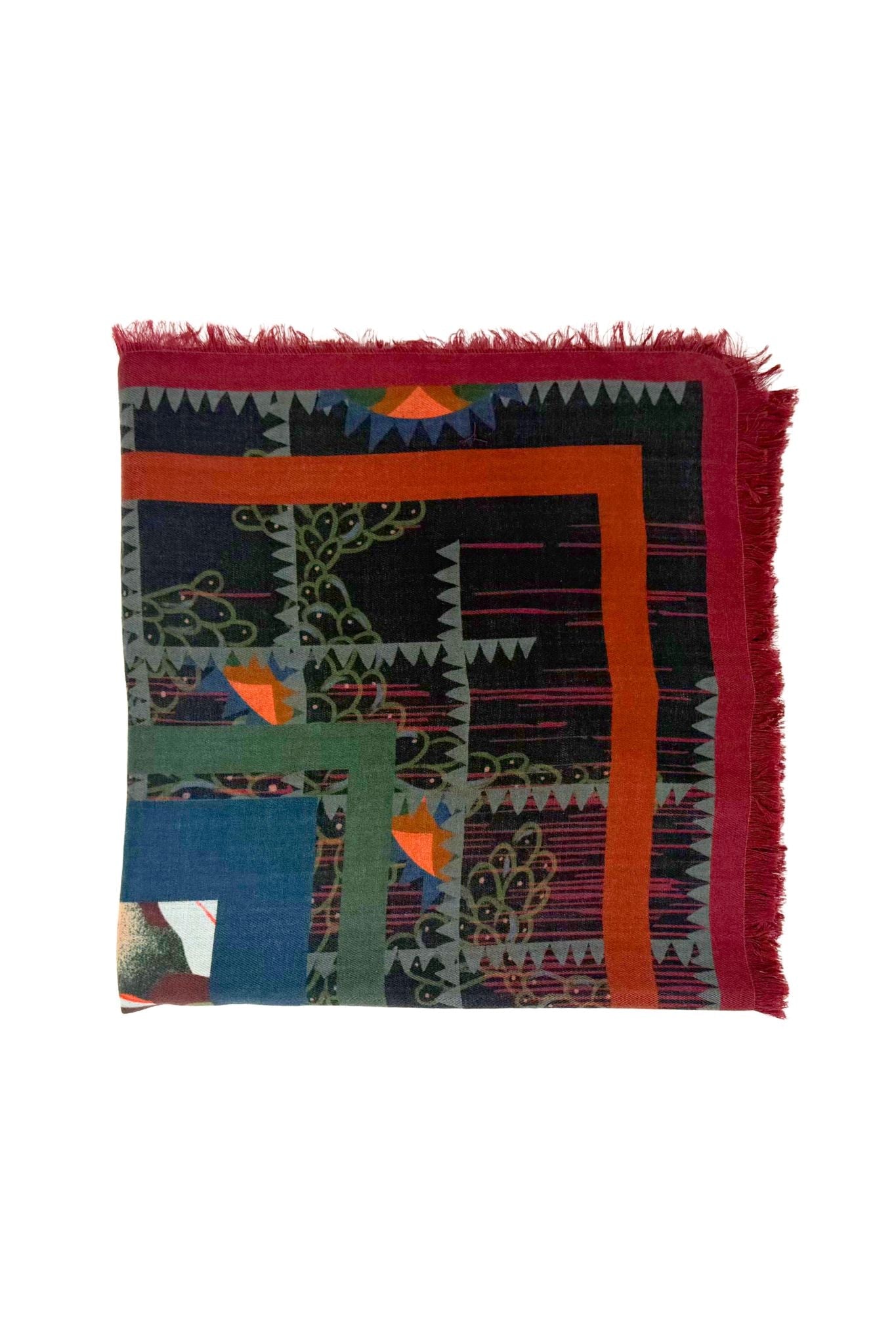 Franco Ferrari Scarf Magarw/Sw Cm 135X135 Sf - Vermillion