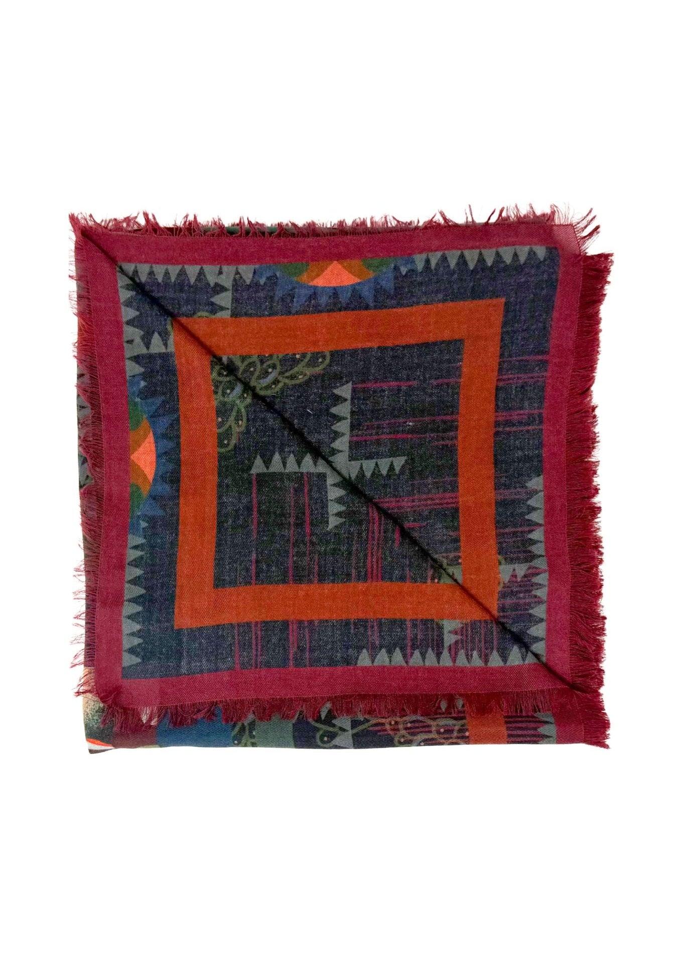 Franco Ferrari Scarf Magarw/Sw Cm 135X135 Sf - Vermillion