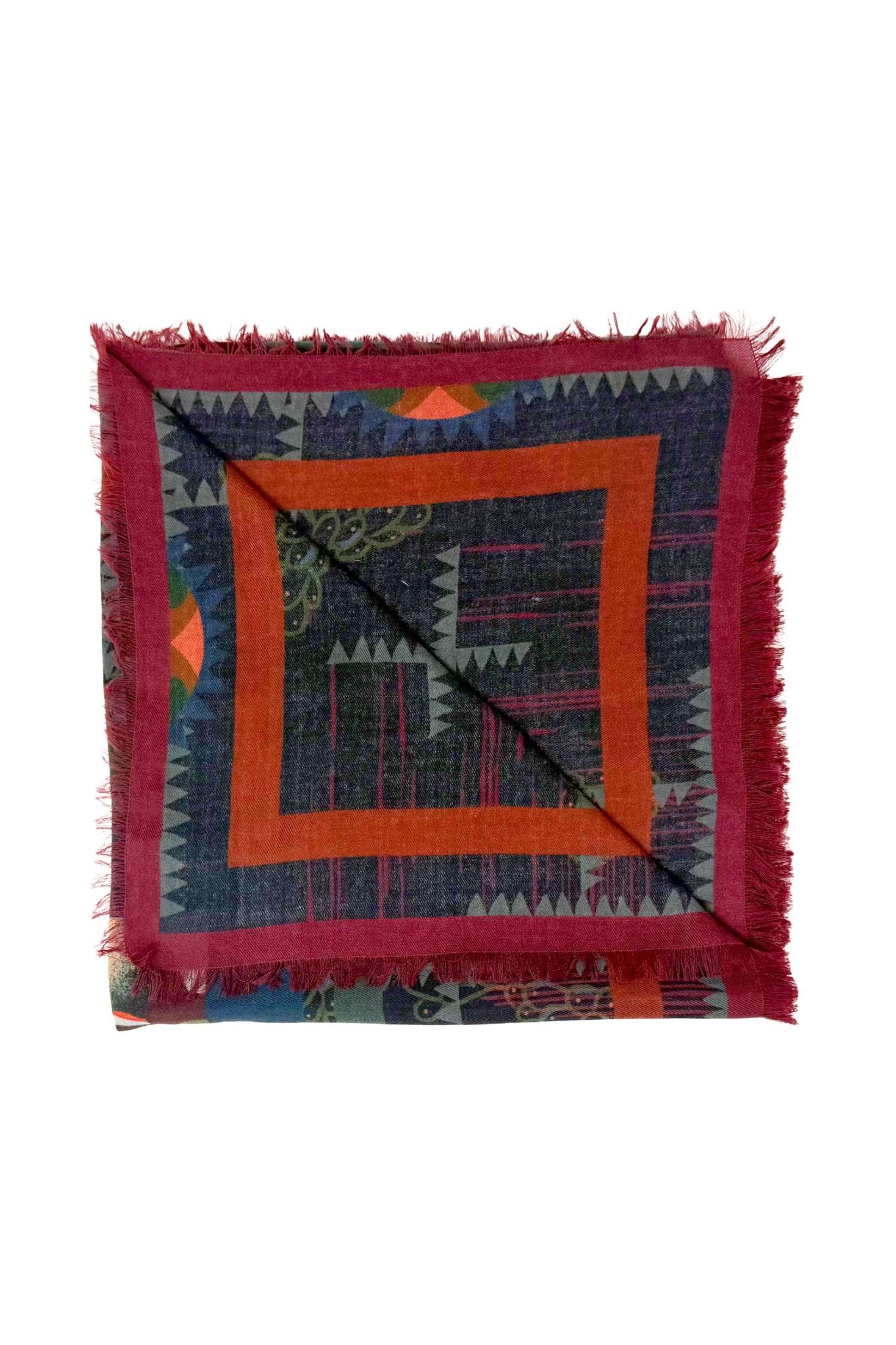 Franco Ferrari Scarf Magarw/Sw Cm 135X135 Sf - Vermillion