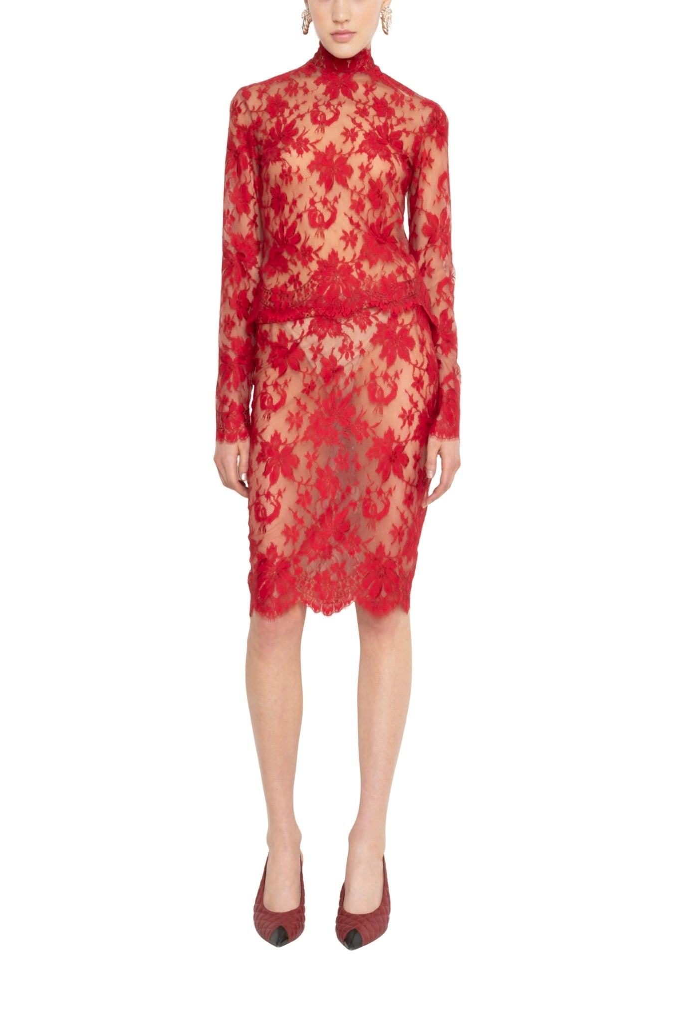 Francoise Paulina Top - Vermillion