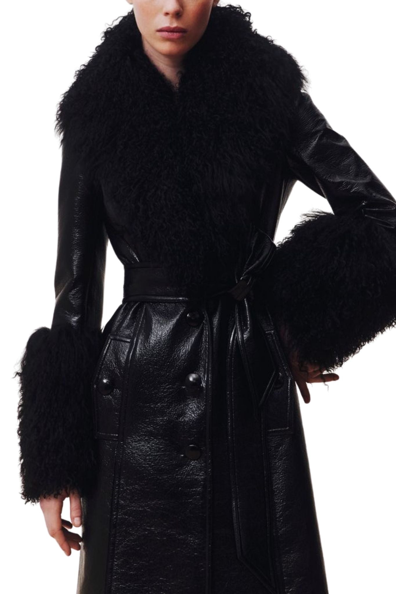 Francoise Tamara Coat - Vermillion