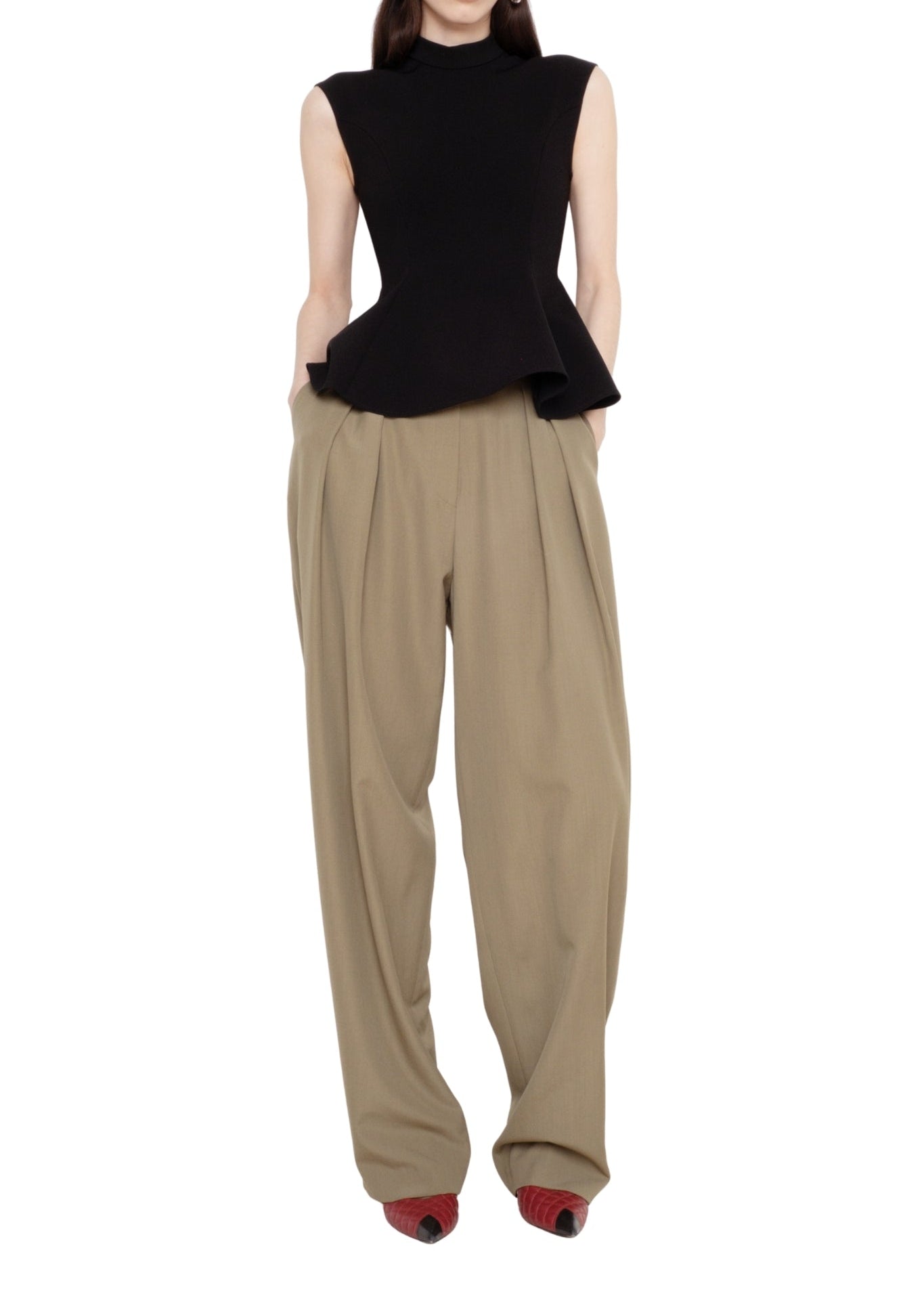 Francoise Willa Top - Vermillion