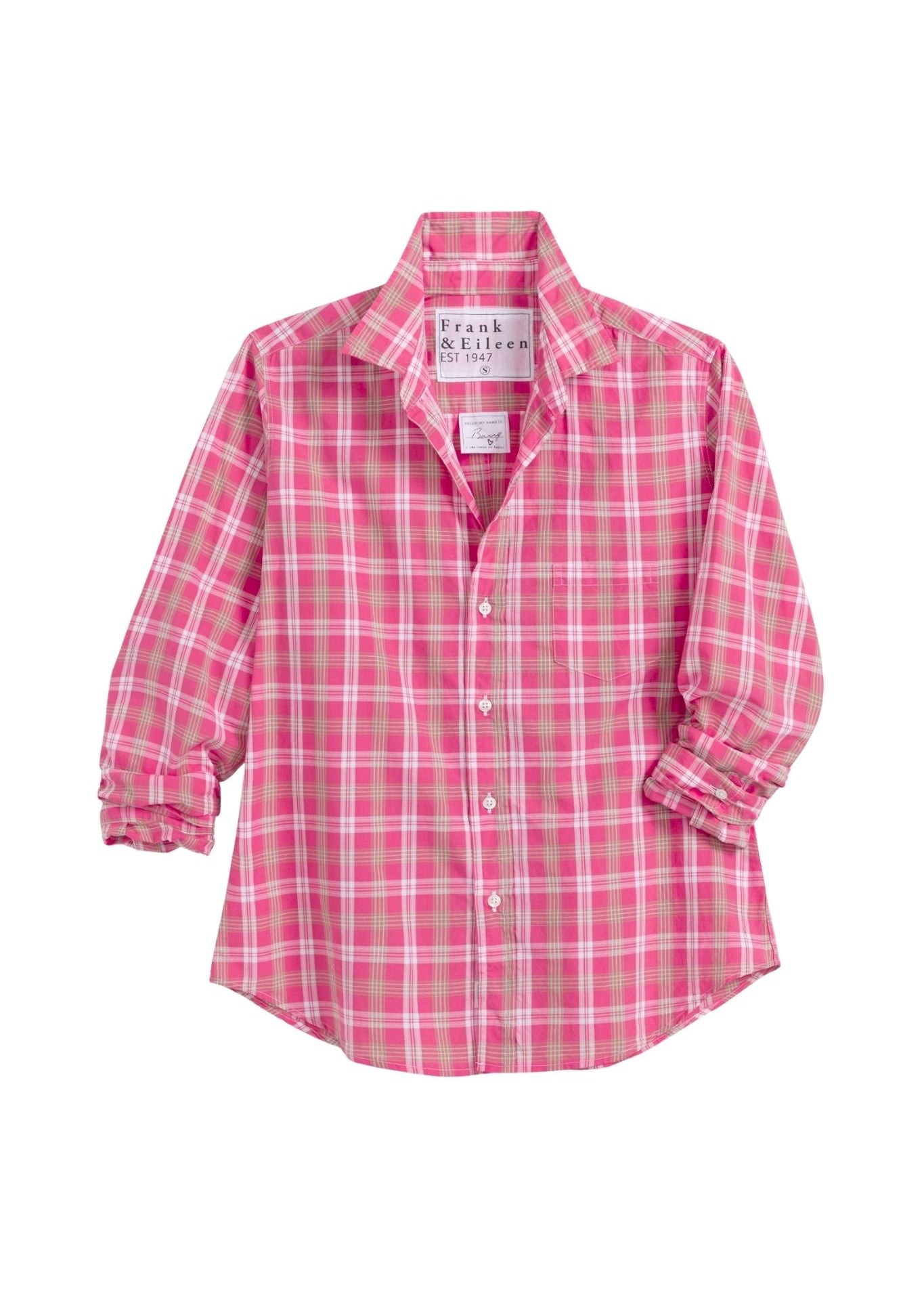 Frank & Eileen Barry Tailored Button-up Shirt - Vermillion
