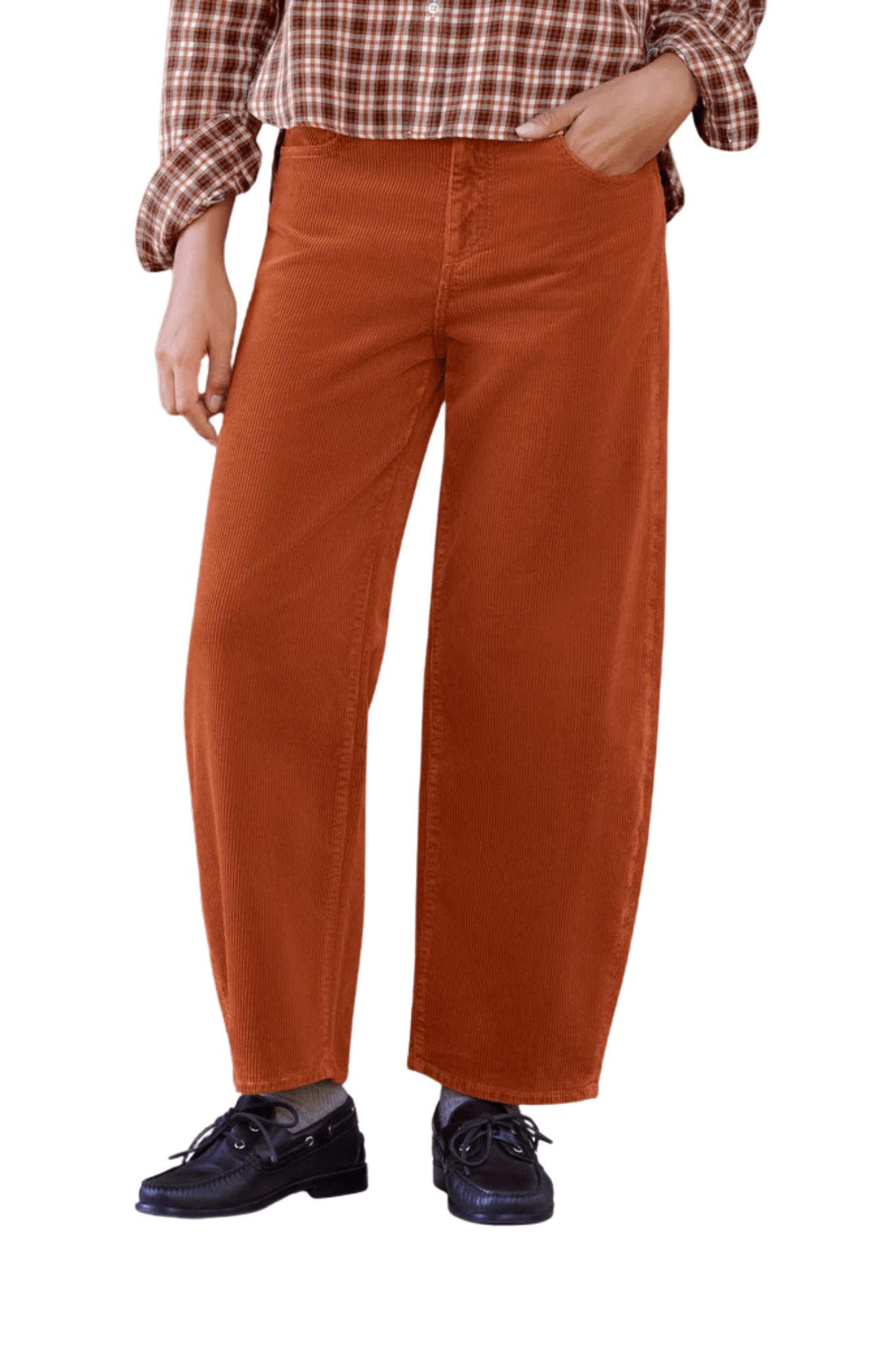 Frank & Eileen Brennan Barrel Jean - Vermillion