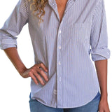 Frank & Eileen Continuous Button Up Shirt - Vermillion