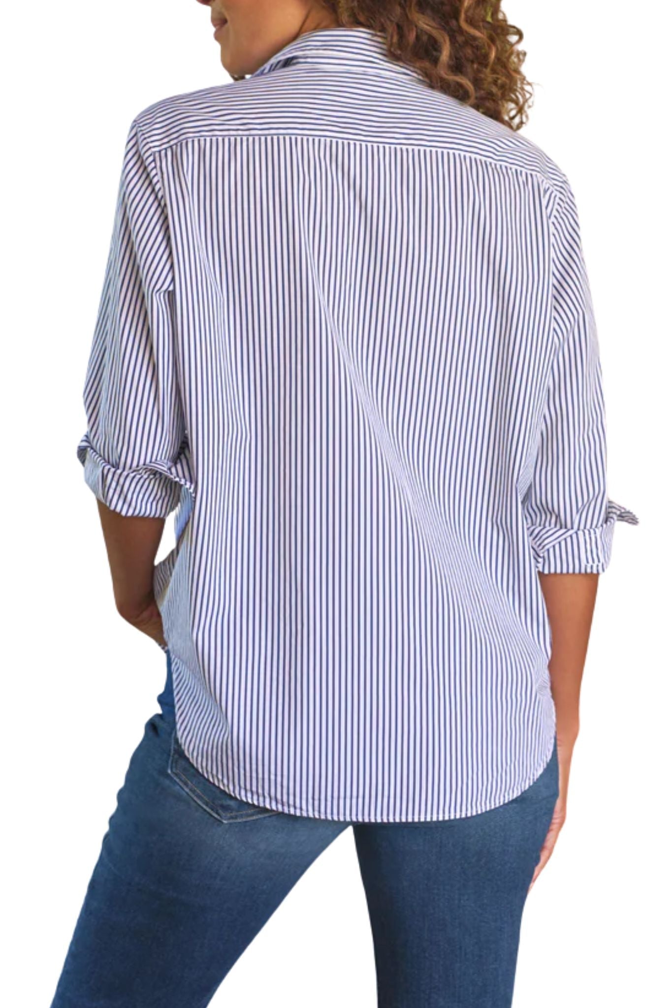 Frank & Eileen Continuous Button Up Shirt - Vermillion