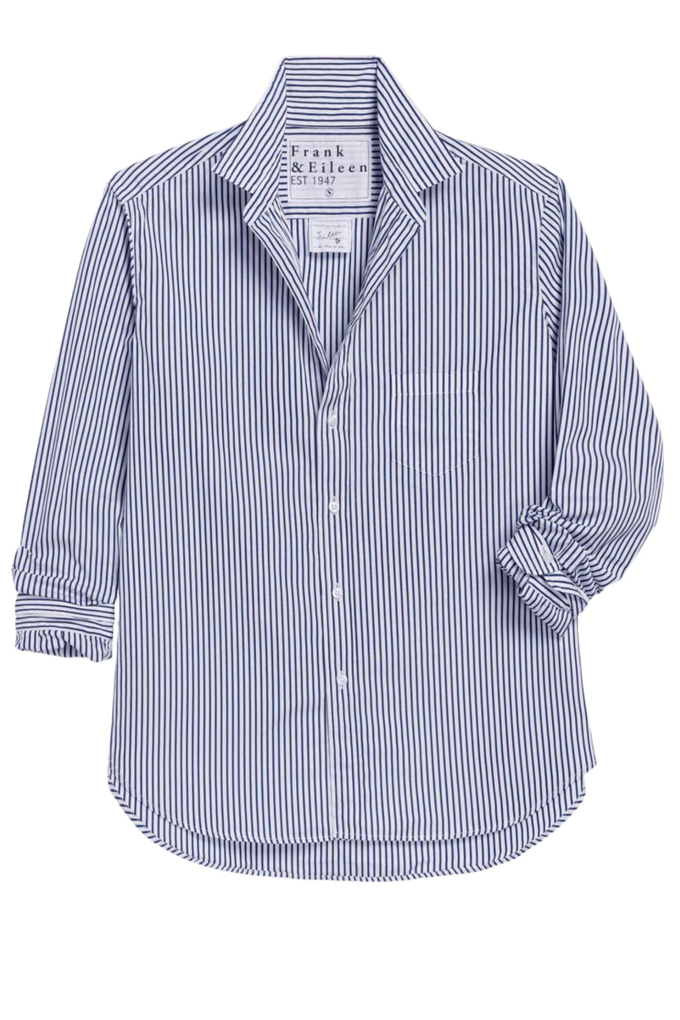 Frank & Eileen Continuous Button Up Shirt - Vermillion