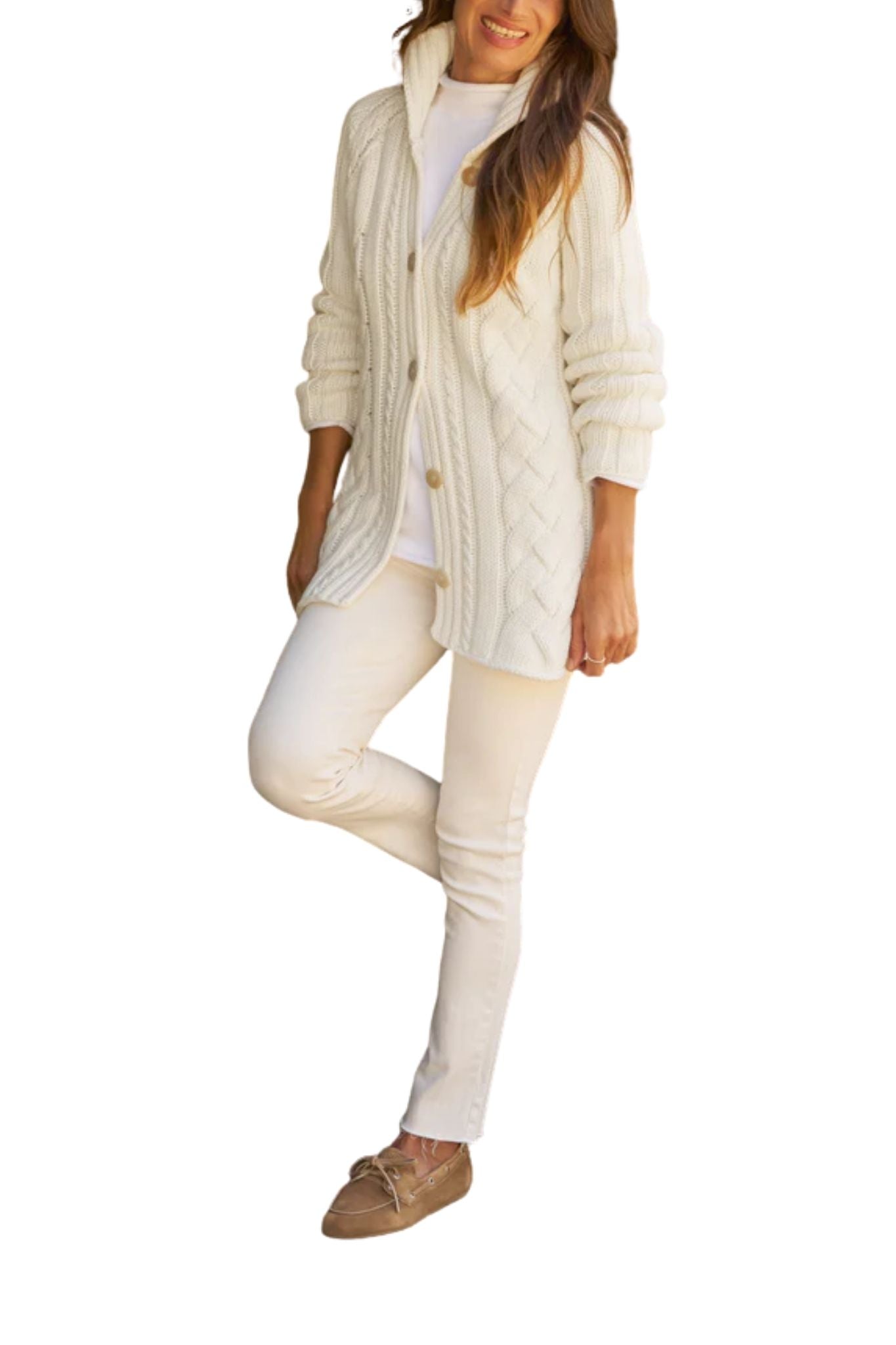 Frank & Eileen Cotswolds Cardigan - Vermillion