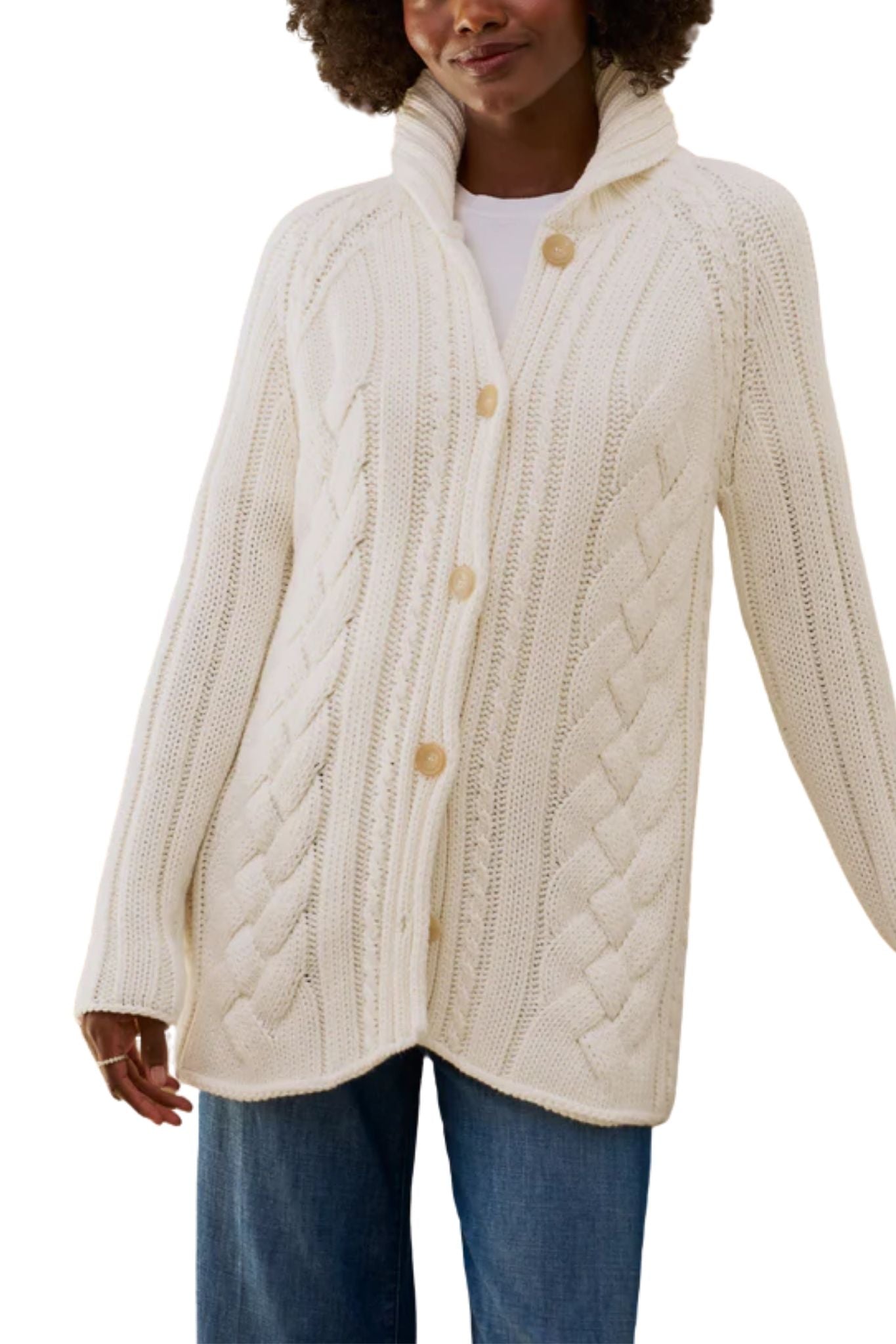 Frank & Eileen Cotswolds Cardigan - Vermillion