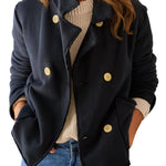 Frank & Eileen Cropped Sweatshirt Peacoat - Vermillion