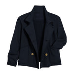 Frank & Eileen Cropped Sweatshirt Peacoat - Vermillion