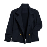 Frank & Eileen Cropped Sweatshirt Peacoat - Vermillion