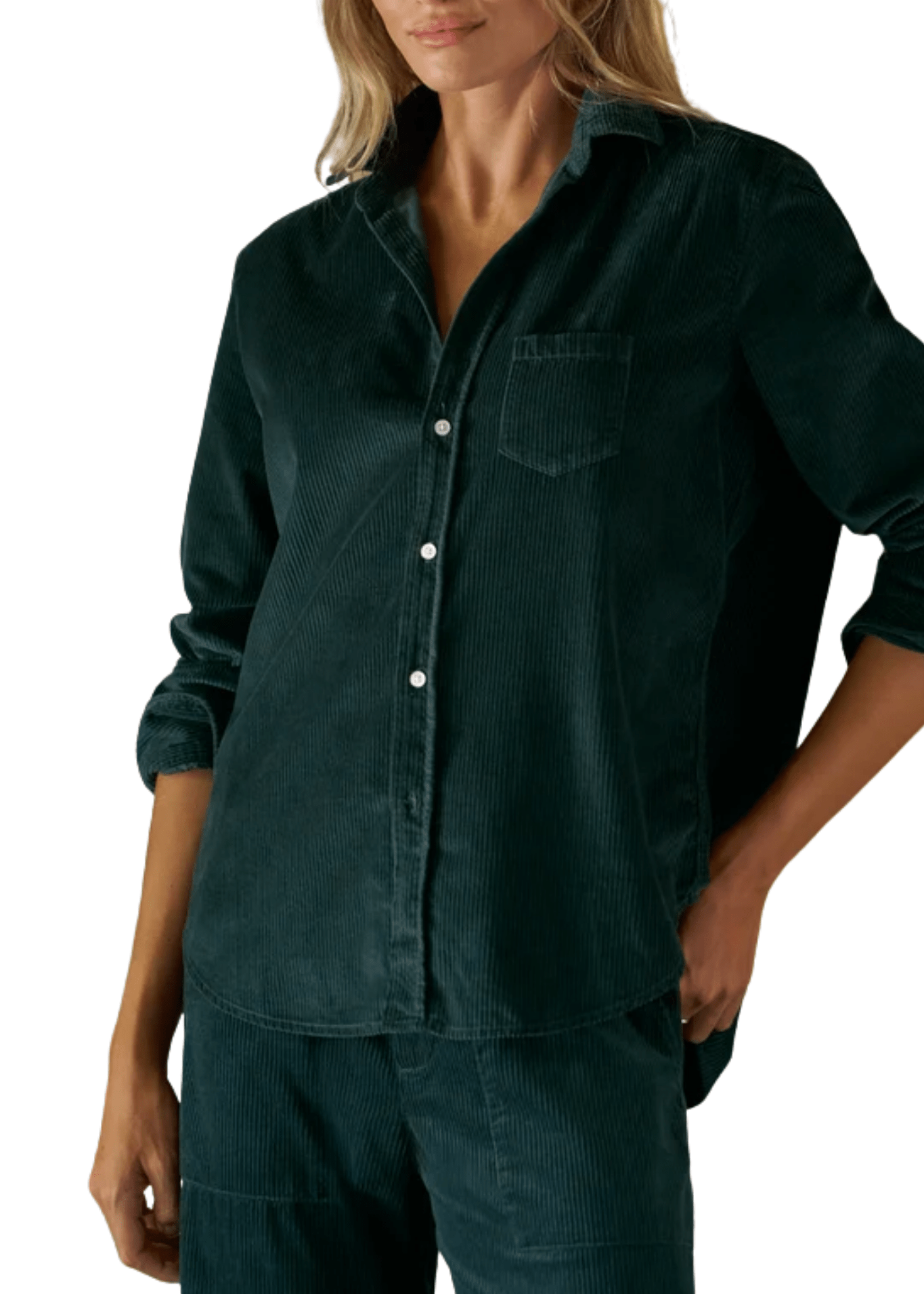 Frank & Eileen Eileen Relaxed Button-up Shirt - Vermillion