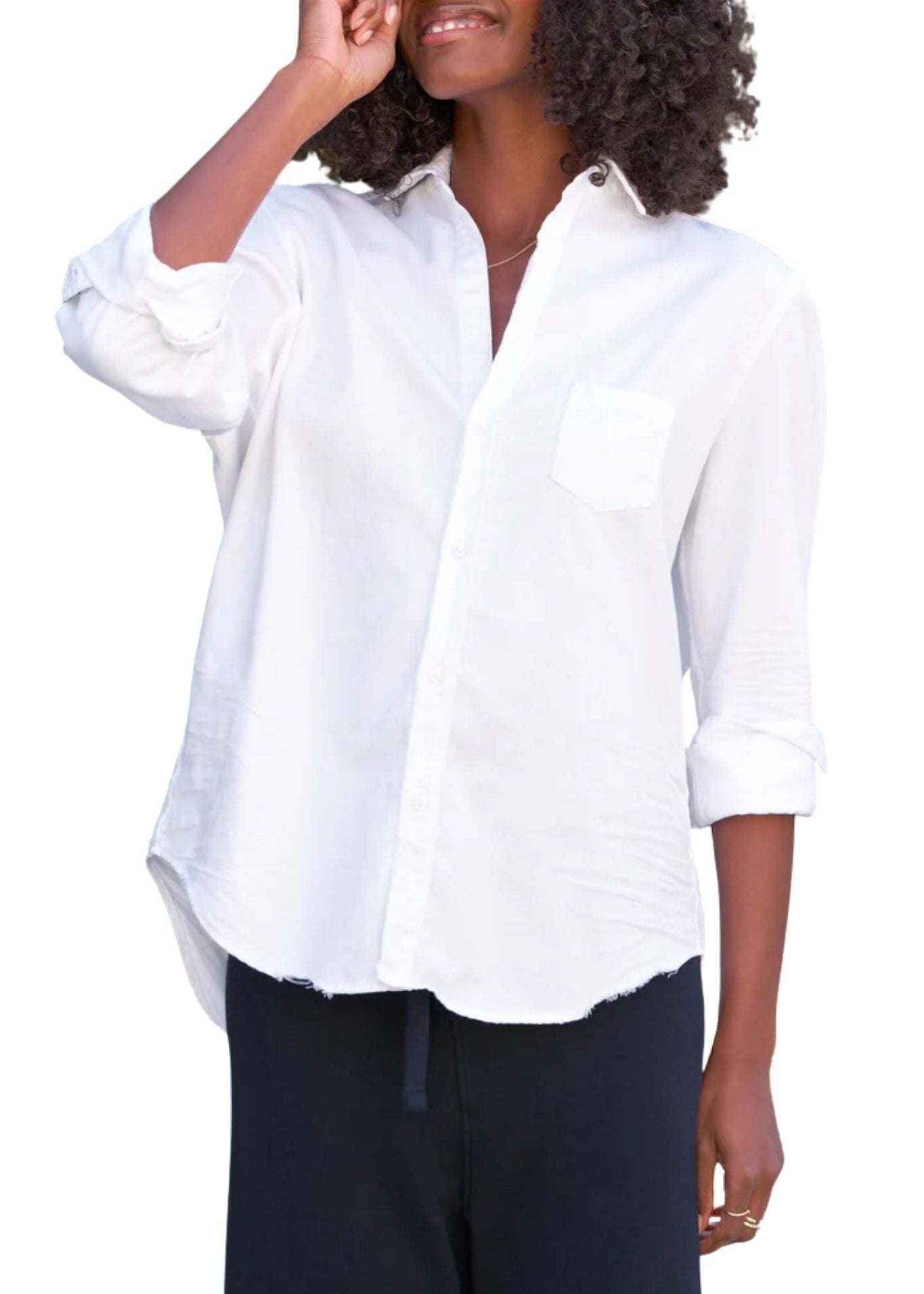 Frank & Eileen Eileen Relaxed Button-up Shirt - Vermillion