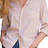 Frank & Eileen Eileen Relaxed Button-up Shirt - Vermillion