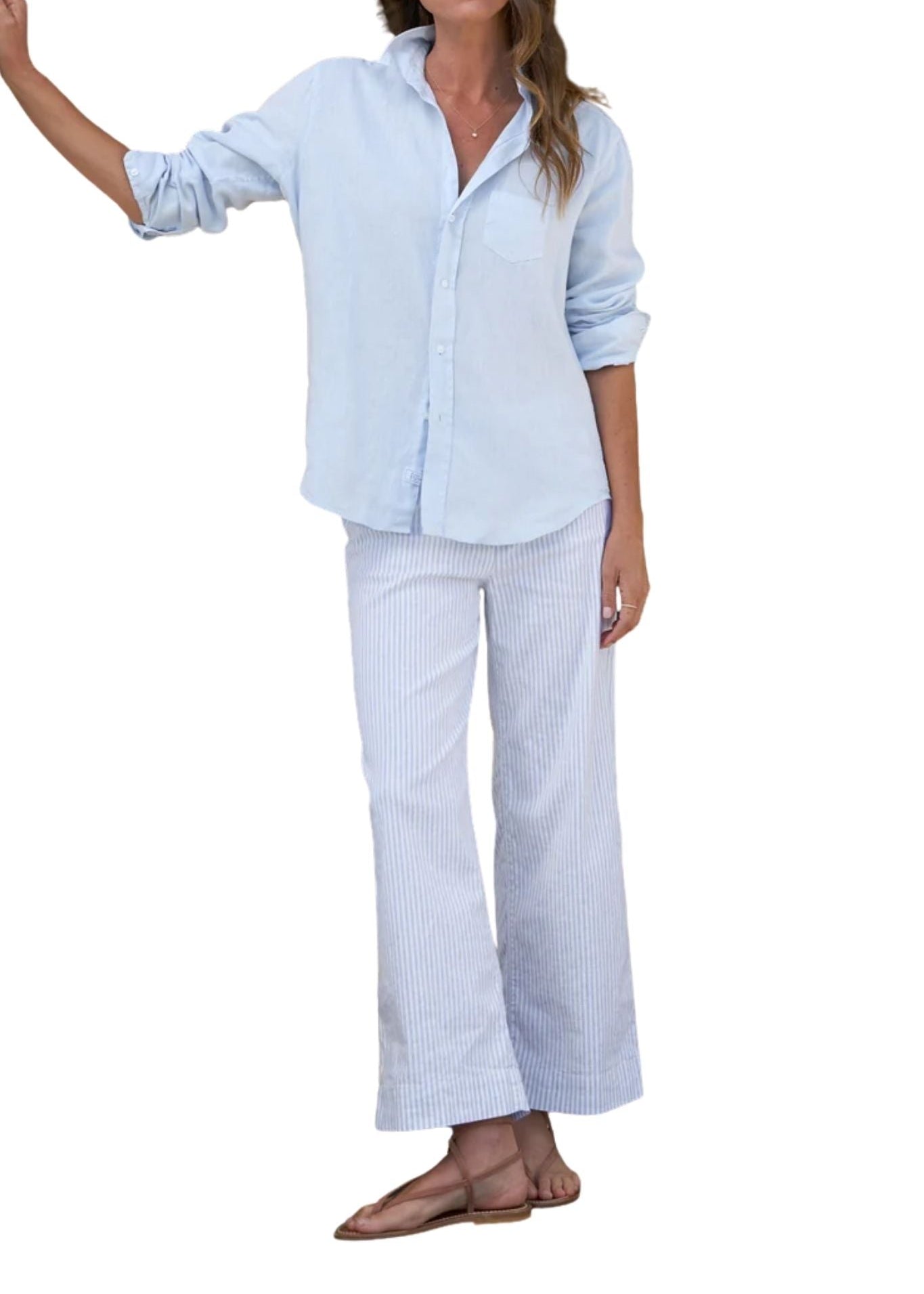 Frank & Eileen Eileen Relaxed Button-up Shirt - Vermillion