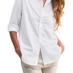 Frank & Eileen Eileen Relaxed Button-up Shirt - Vermillion