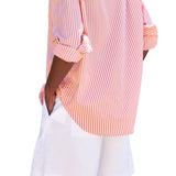 Frank & Eileen Eileen Relaxed Button-up Shirt - Vermillion