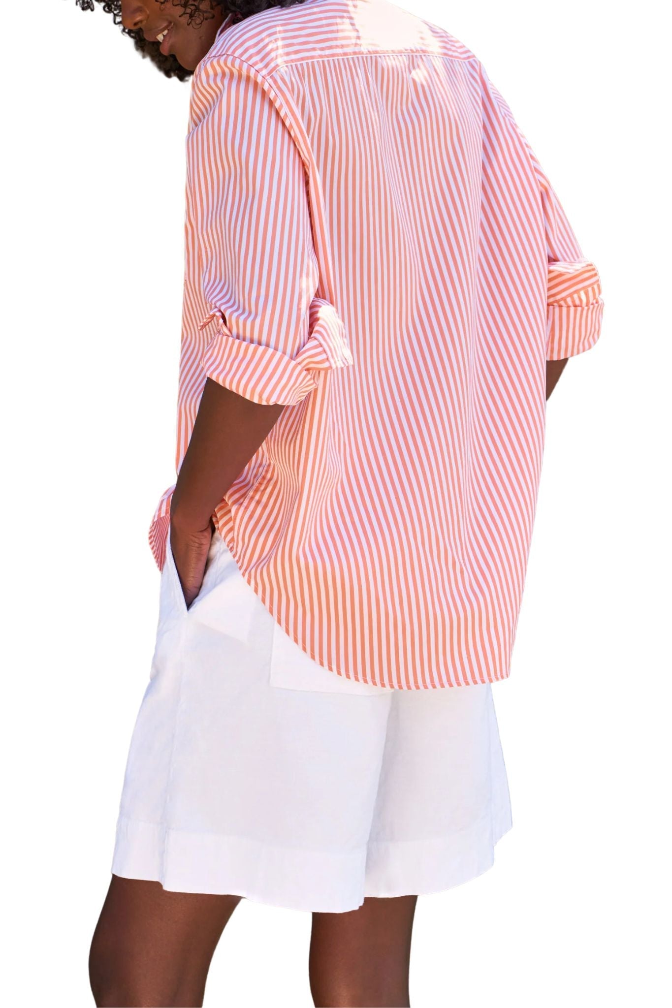 Frank & Eileen Eileen Relaxed Button-up Shirt - Vermillion