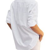 Frank & Eileen Eileen Relaxed Button-up Shirt - Vermillion