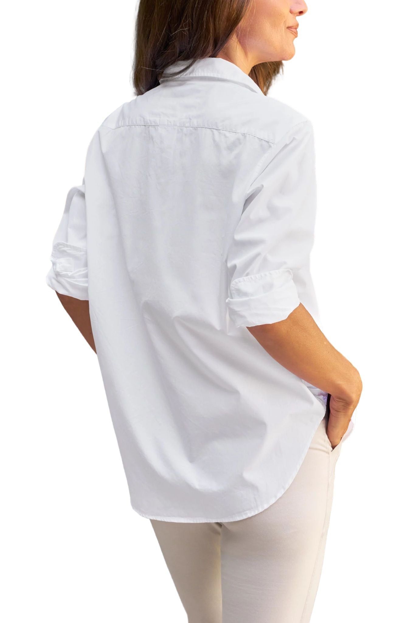 Frank & Eileen Eileen Relaxed Button-up Shirt - Vermillion