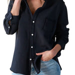 Frank & Eileen Eileen - Relaxed Button Up Shirt - Vermillion