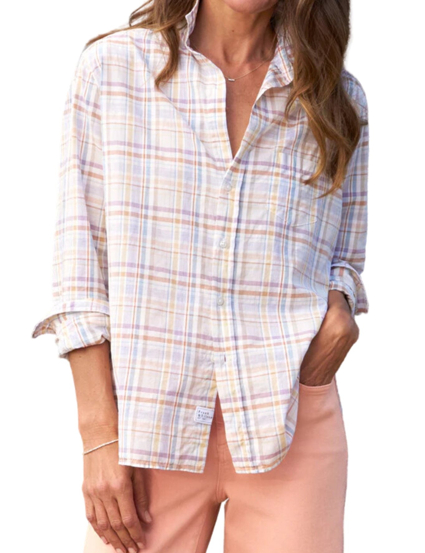 Frank & Eileen Eileen Shirt - Vermillion