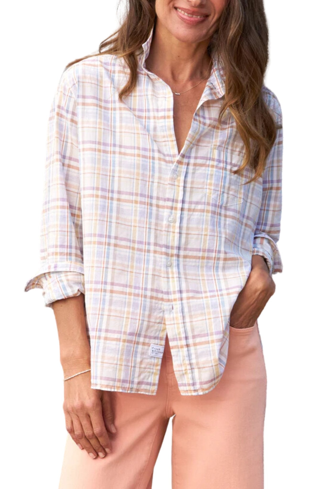 Frank & Eileen Eileen Shirt - Vermillion