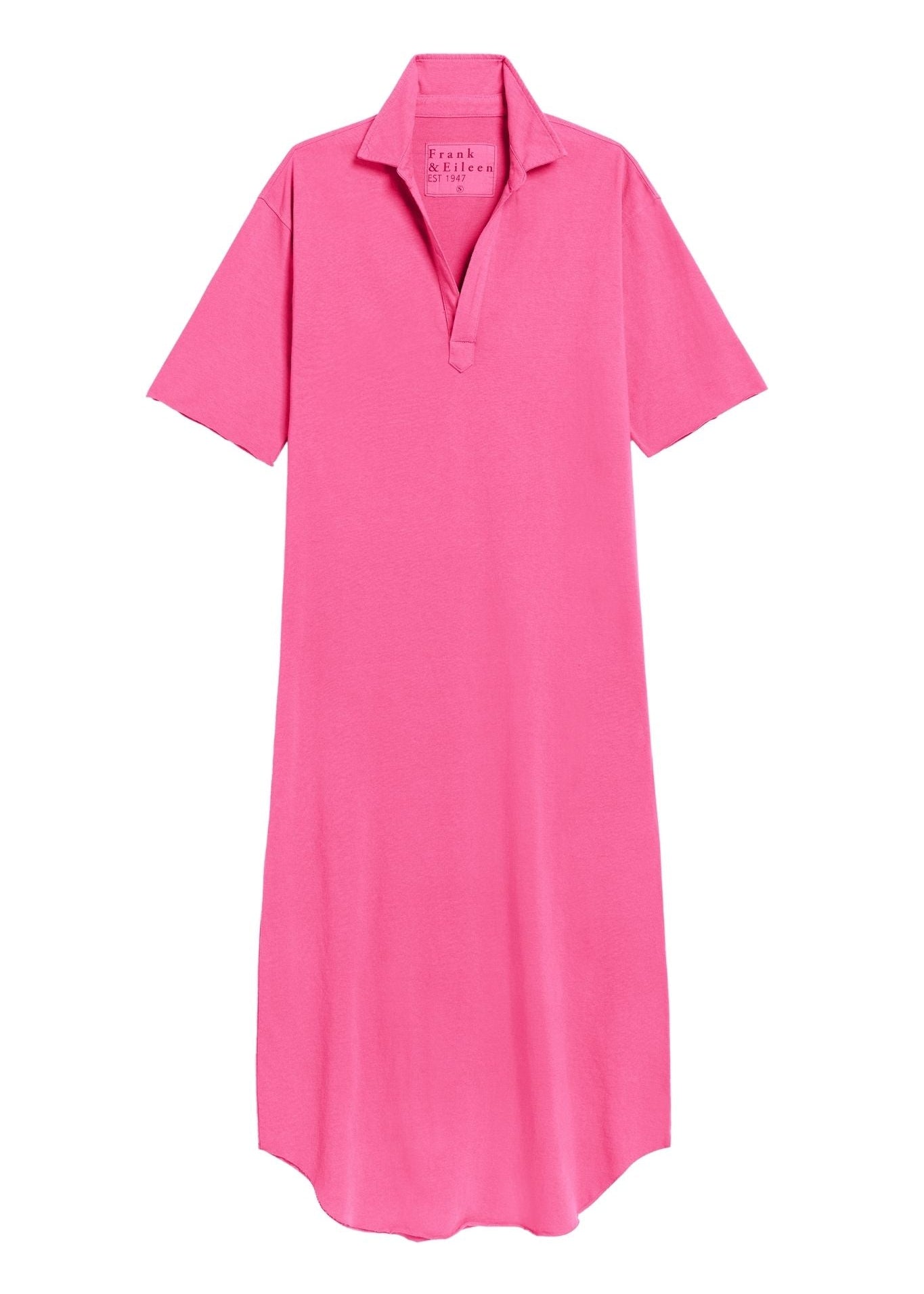 Frank & Eileen Emma - Henley SS Maxi Dress - Vermillion
