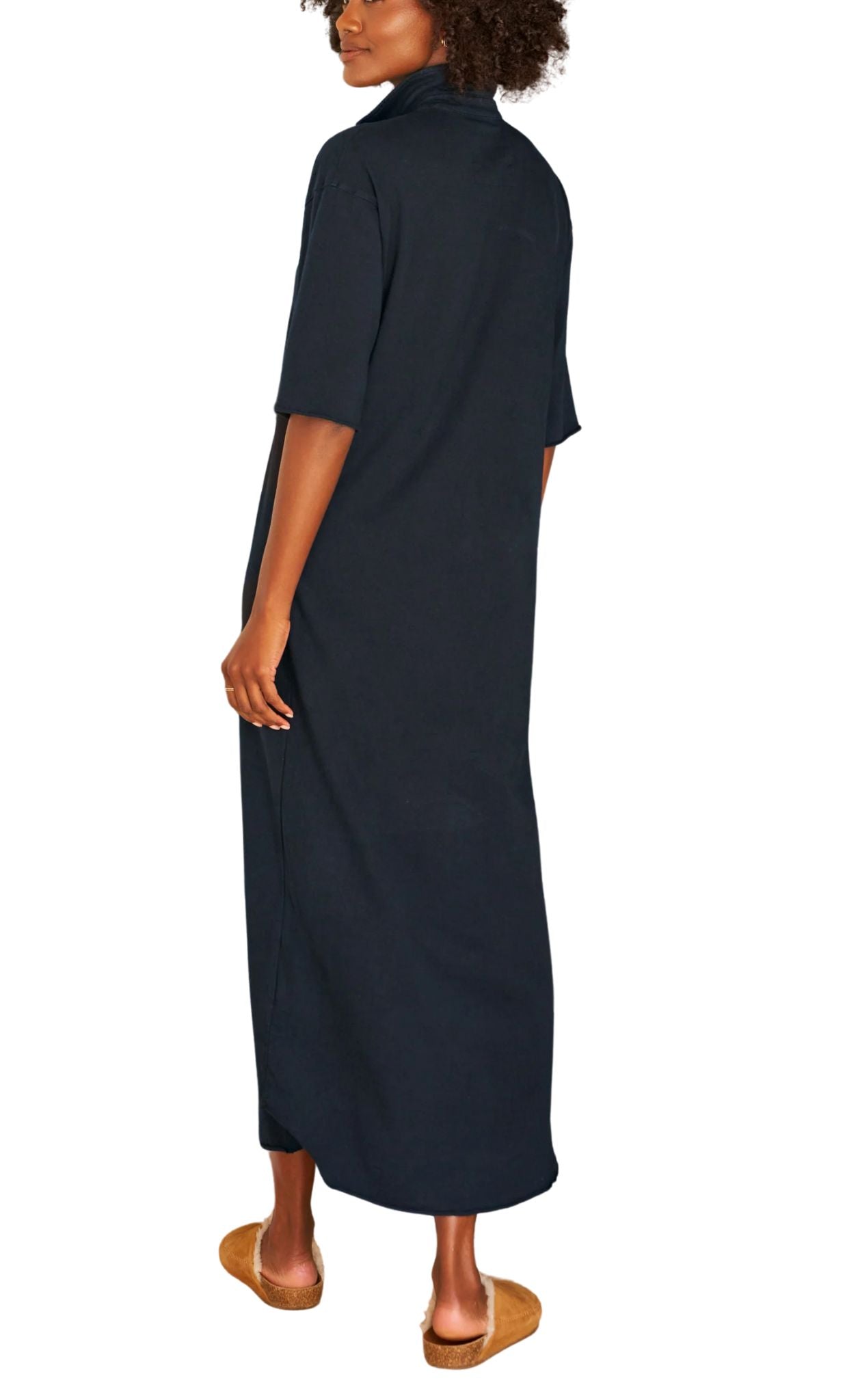 Frank & Eileen Emma Henley SS Maxi Dress - Vermillion