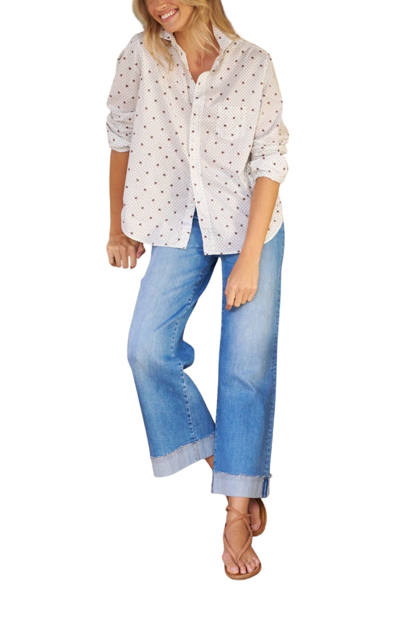 Frank & Eileen Illusion w/ Hem - Vermillion