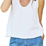 Frank & Eileen Inny Sleeveless Tank - Vermillion
