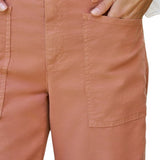 Frank & Eileen Limerick Crop Wide-leg Carpenter Pant - Vermillion