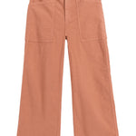 Frank & Eileen Limerick Crop Wide-leg Carpenter Pant - Vermillion