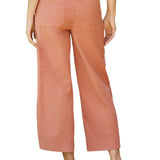 Frank & Eileen Limerick Crop Wide-leg Carpenter Pant - Vermillion