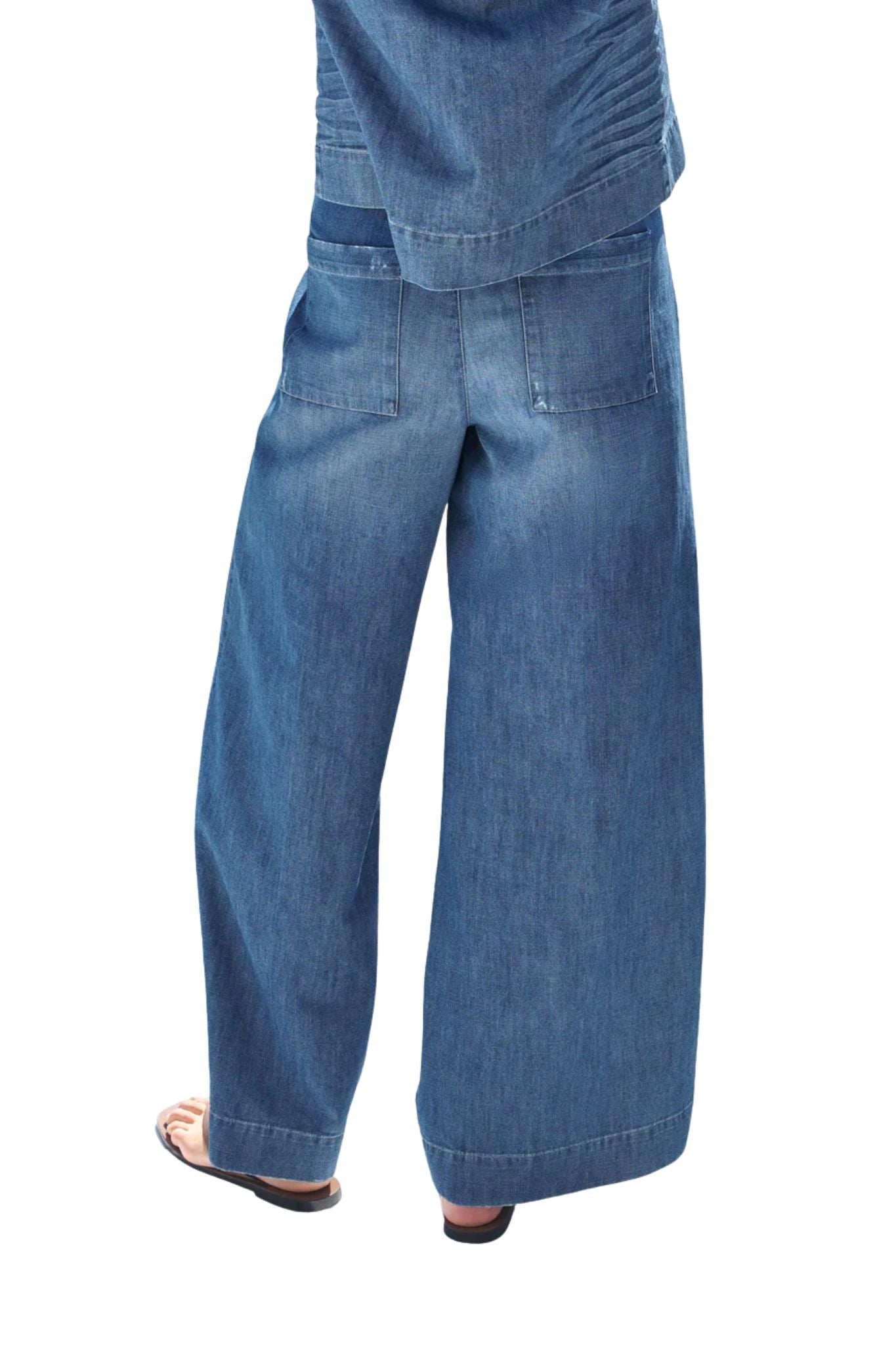 Frank & Eileen Madeline Patch Pocket Pull-on Pant - Vermillion