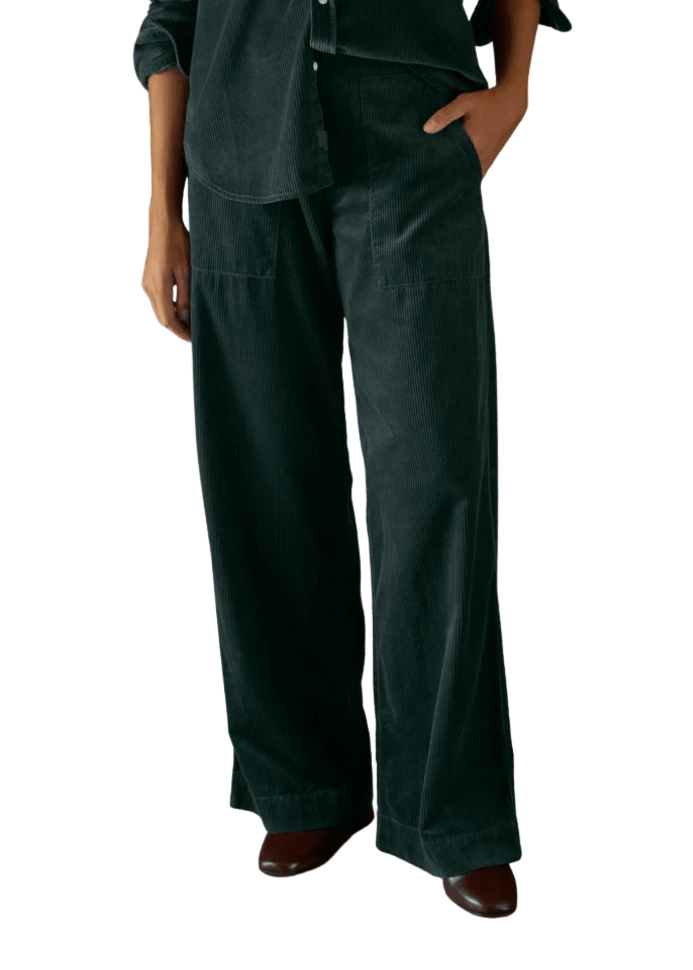 Frank & Eileen Madeline Patch-pocket Pull-on Pant - Vermillion