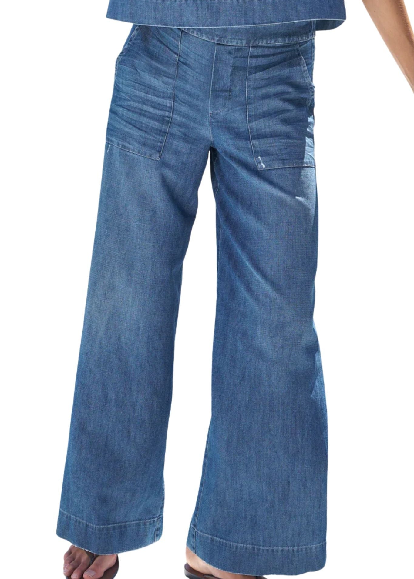 Frank & Eileen Madeline Patch Pocket Pull-on Pant - Vermillion