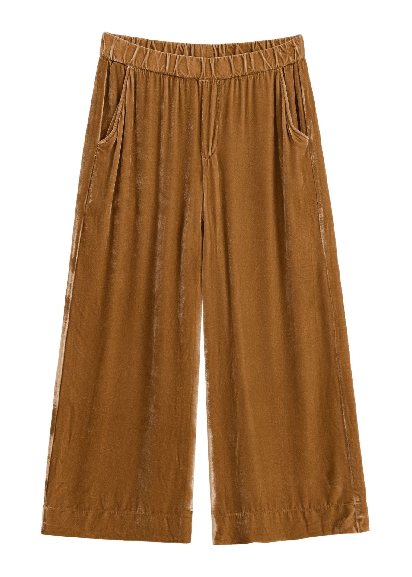 Frank & Eileen Maisie Pull-on Crop Wide Leg - Vermillion
