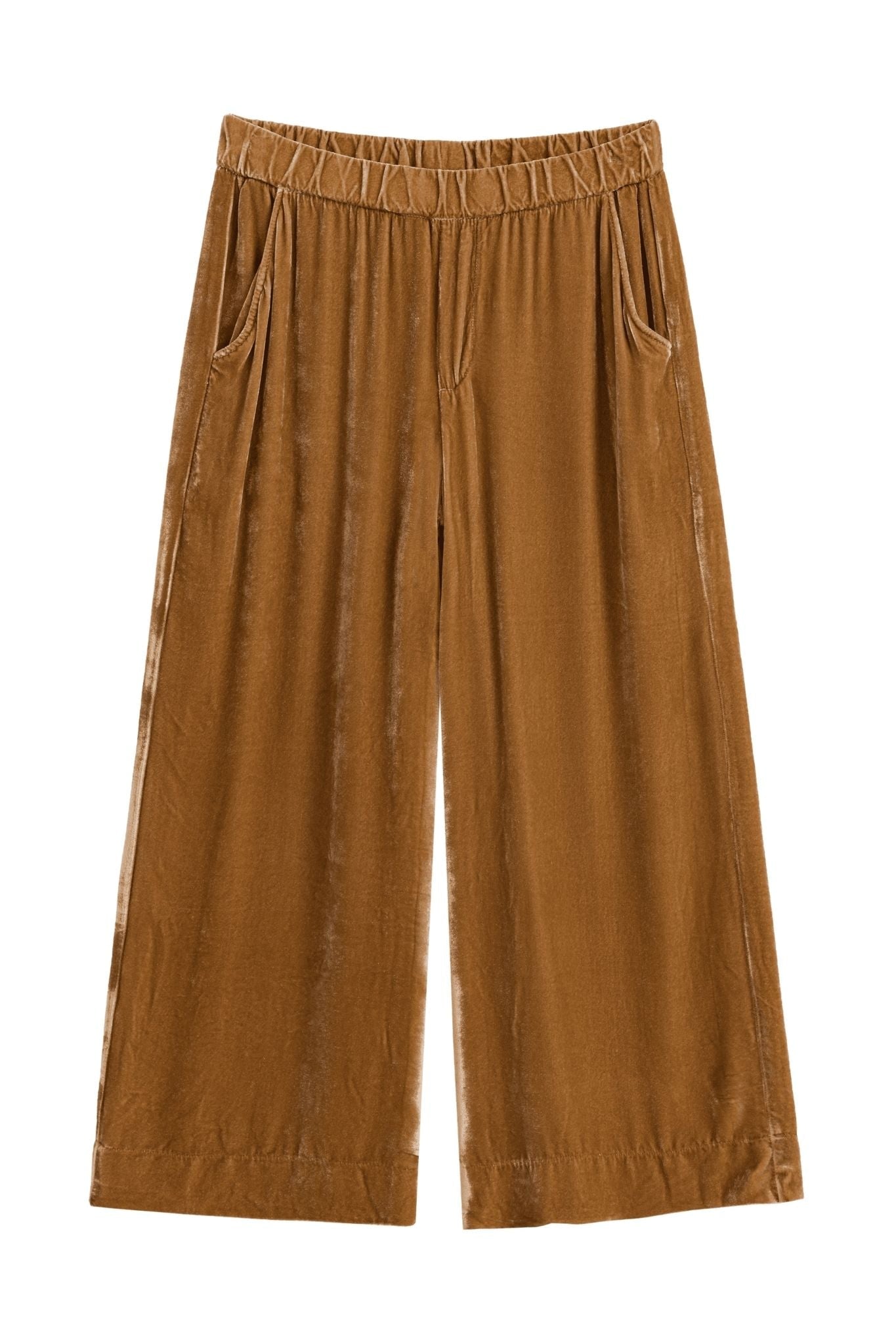 Frank & Eileen Maisie Pull-on Crop Wide Leg - Vermillion
