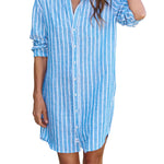 Frank & Eileen Mary Classic Shirtdress - Vermillion