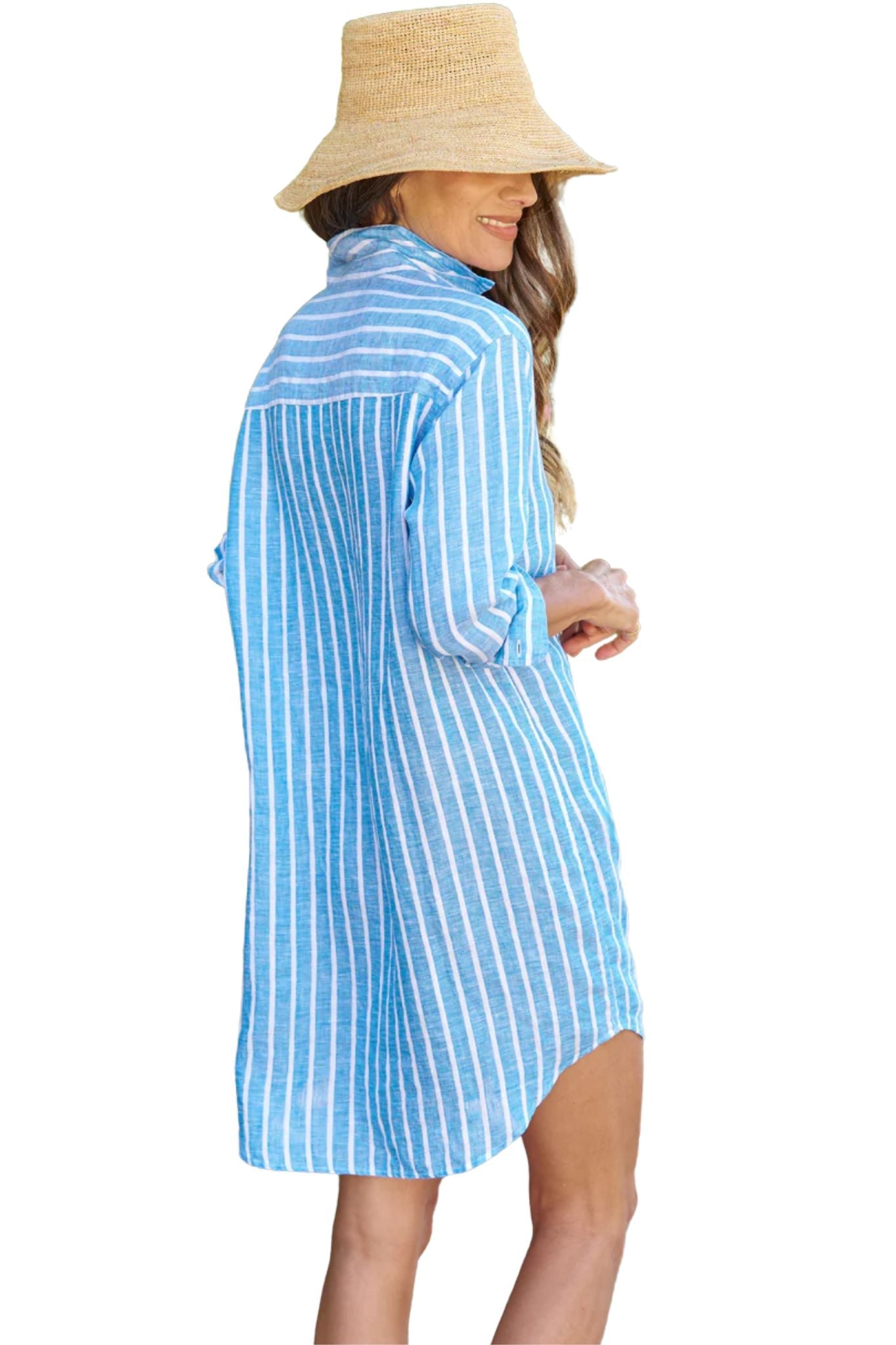 Frank & Eileen Mary Classic Shirtdress - Vermillion