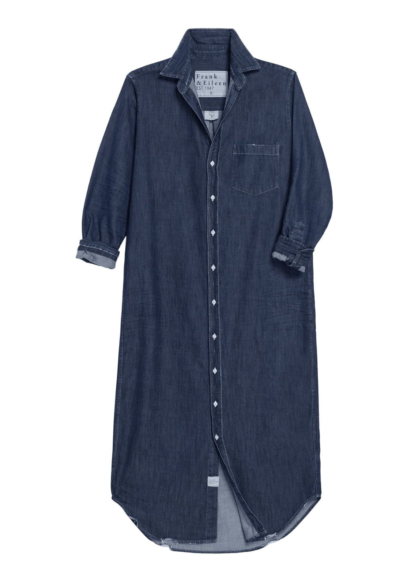 Frank & Eileen Maxi Shirtdress - Vermillion