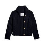 Frank & Eileen Mini Cotswolds Cable Cardigan - Vermillion