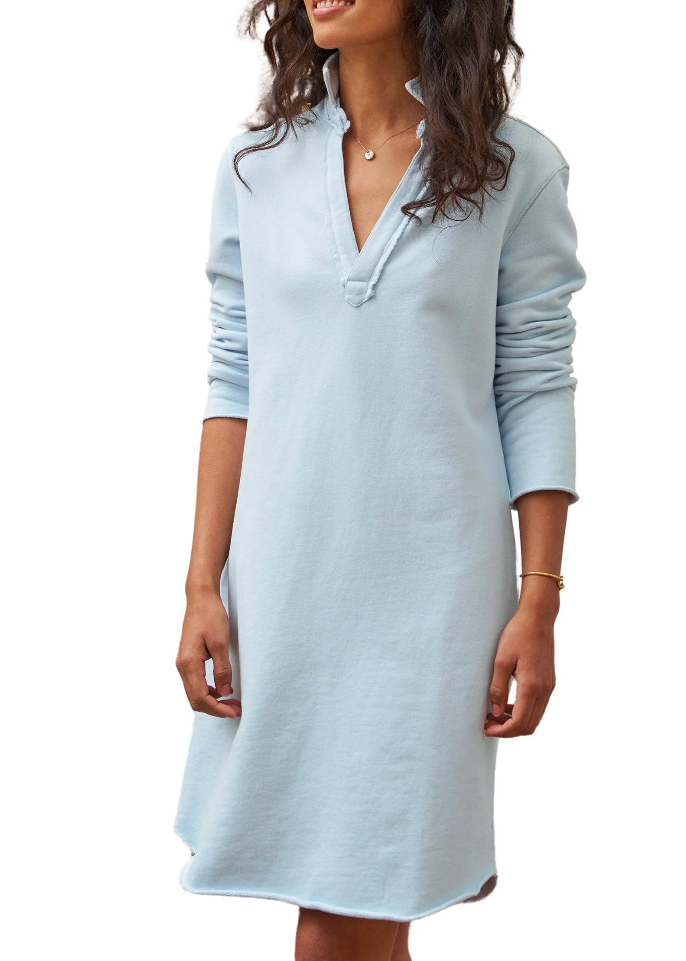 Frank & Eileen Nicole Henley Dress - Vermillion