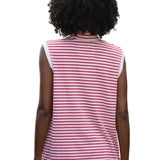 Frank & Eileen Olivia Popover Collar Tank - Vermillion
