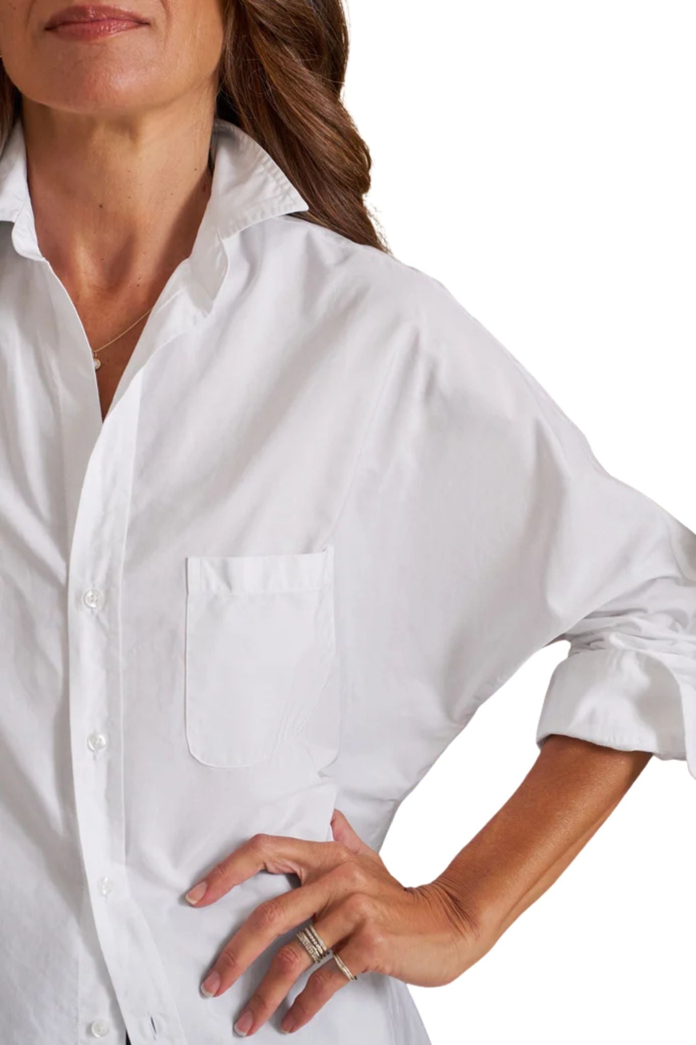 Frank & Eileen Oona Continuous Button - up Shirt - Vermillion