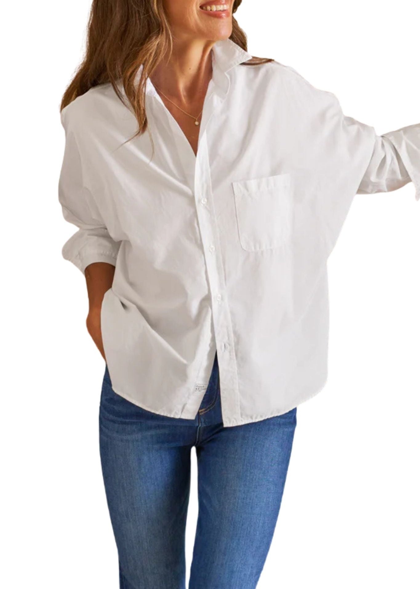 Frank & Eileen Oona Continuous Button - up Shirt - Vermillion