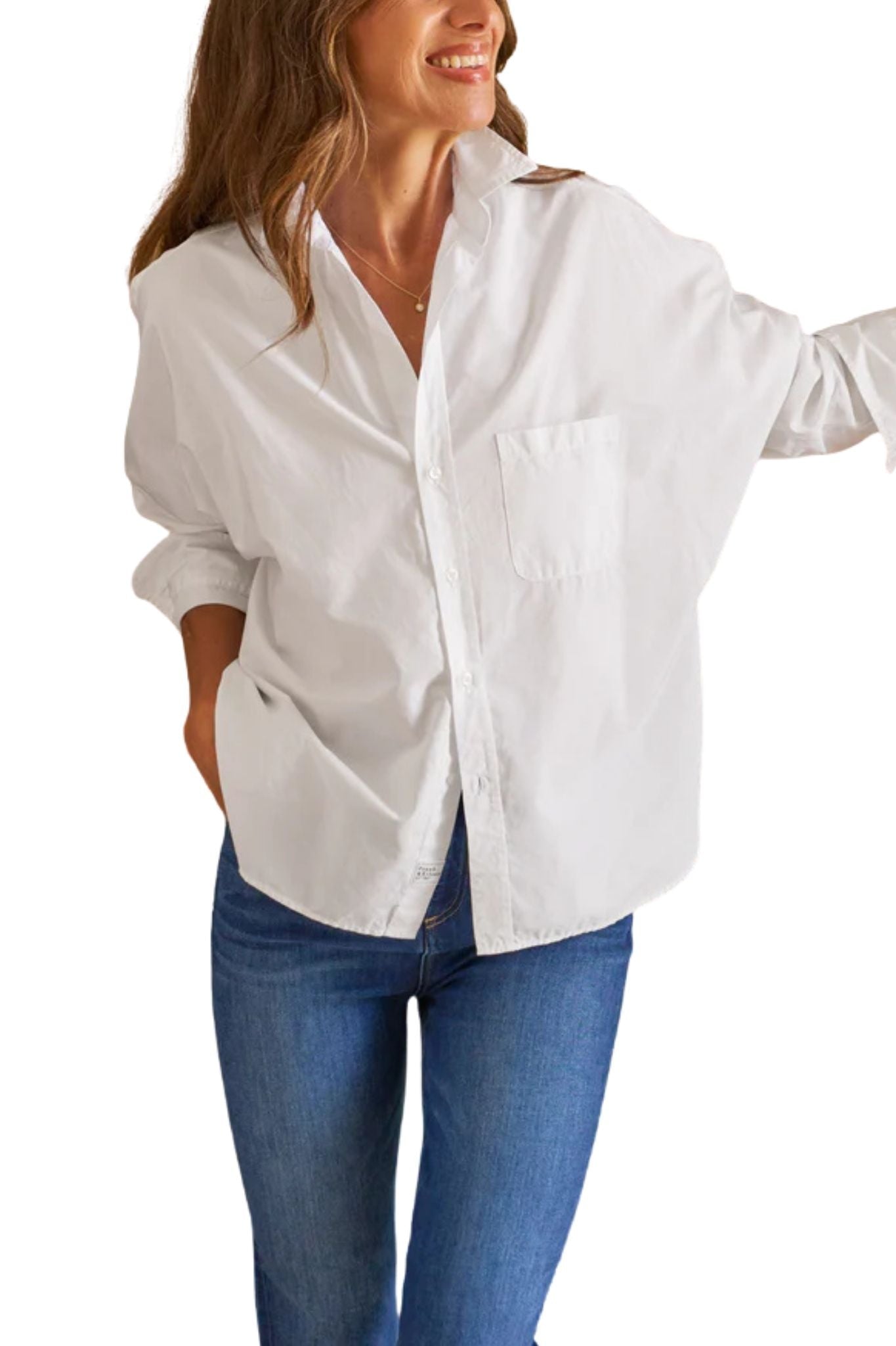 Frank & Eileen Oona Continuous Button - up Shirt - Vermillion